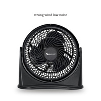 Ventilador de Piso de Plástico de 8 Pulgadas, 3 Velocidades, Bajo Ruido, Gran Flujo de Aire, Portátil, Motor Eléctrico AC para el Hogar, Clase Energética, Refrigeración por Aire