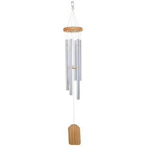 Campanas de <span class=keywords><strong>Viento</strong></span> Conmemorativas Árbol de la Vida - Madera de Fresno y Aluminio Barnizado, Tarjeta de Condolencias y Recuerdo - Product Image 1