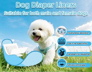 सुपर नरम और अशोषक कुत्ते के पेट बैंड या महिला कुत्ते डायपर के लिए बूस्टर पैड - Product Image 2