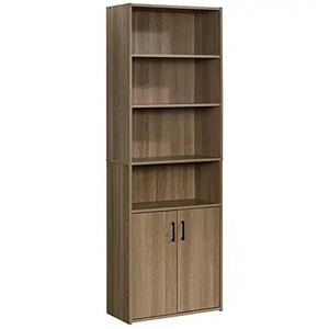 Vente directe d'usine, bibliothèque de chambre à coucher en panneaux de bois de couleur chêne, étagère en bois KEYA-01, bibliothèque KEYA-01 - Product Image 1