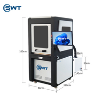Vente chaude machine de marquage de gravure laser entièrement fermée pour sceau timbre métal acier inoxydable étiquette d'oreille carte de crédit