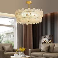 Lustre de plafond LED floral minimaliste nordique de luxe, installation facile, hauteur réglable, pour salon et chambre à coucher