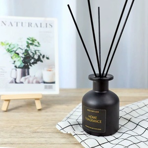 Sang Trọng Nhà Hương Thơm Cho Reed Khuếch Tán Với Thiết Kế Mới Màu Đen Chai Thủy Tinh Hương Thơm Độc Đáo Dầu Fireless Khuếch Tán Cho Trang Trí Nội Thất - Product Image 4