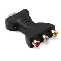 Adaptor Audio Video HDTV Male ke 3 RCA AV Female dengan Selubung PVC, Transmisi Satu Arah untuk TV & Pemutar DVD, Stok Adaptor RCA HDTV 3