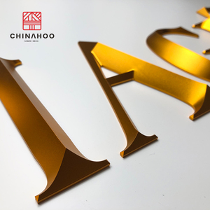 Chinahoo a-z 1 cm mini de oro de metal fundido separados logotipo carta - Product Image 1