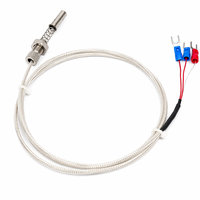 Sonde de température à résistance filetée PT100 à montage frontal, haute précision pour roulements industriels