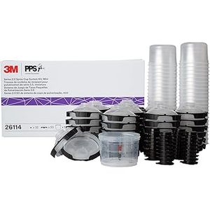 3M PPS 2.0 Spray Gun Cup, Lids and Liners Kit, 26301, Standard, 22 Ounces, 125-Micron Filter - Product Image 5