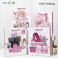 Hochwertiges Blaues Geschenkpapier, Anpassbare Papiertüten, Armband-Tragetaschen, Muttertags- und Oster-Verpackungen, Beschichtete Einkaufstaschen mit Aufdruck