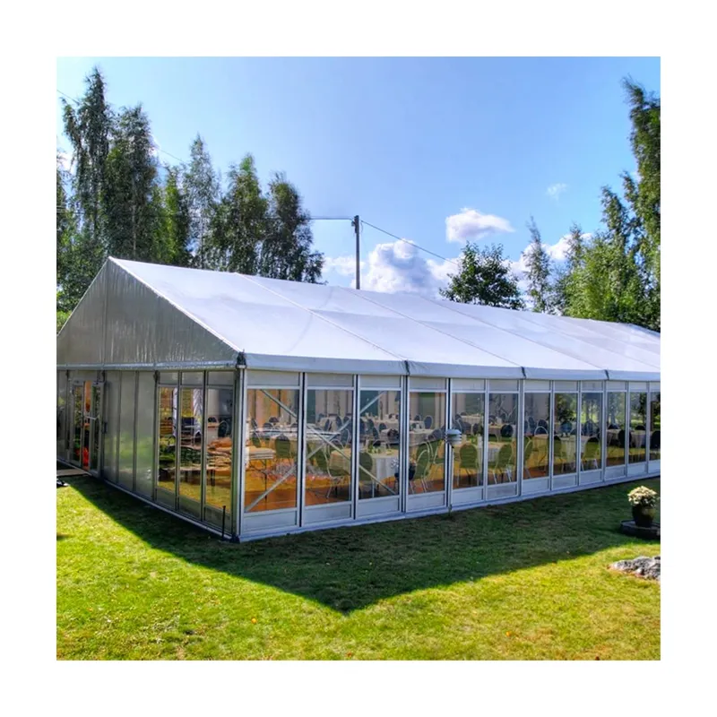 TENTCHO Aluminum Frame Transparent Big Luxury Marquee Event Tents Outdoor Tent Wedding Event Party Wedding Tent