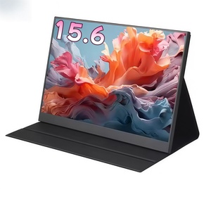 จอภาพพกพาขนาด 15.6 นิ้ว FHD 1080P พอร์ต USB-C สำหรับคอมพิวเตอร์ หน้าจอ IPS รองรับ HDR พร้อมลำโพงคู่ รองรับ <span class=keywords><strong>VESA</strong></span> สำหรับแล็ปท็อป Mac และ <span class=keywords><strong>PC</strong></span> - Product Image 1
