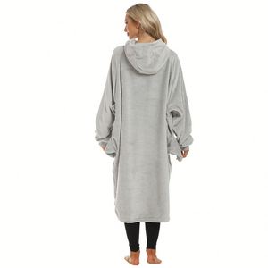 Divertido tiburón Sudadera con capucha manta pareja regalo de dibujos animados cálido alargado ancho hogar Animal <span class=keywords><strong>Pijamas</strong></span> - Product Image 6