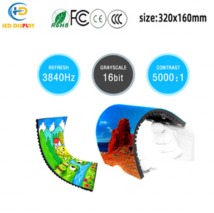 Módulo LED Flexible para Interiores P1.86, Panel de Pantalla LED Flexible de 320x160 mm, SMD1515, 3840 Hz, SDK, 1 Año de Garantía, para Video Creativo Curvo - Product Image 3