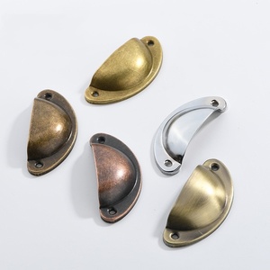 82MM Antique Iron Shell Drawer Handle for Cabinet Kitchen &amp; Hotel Use-Durable Eco-Friendly Furniture Hardware - Product Image 2