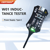 W01 Testeur numérique composants USB Type C pour réparation PCB mesure inductance capacité ESR et analyse électronique LCR