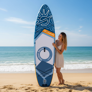 Planche de <span class=keywords><strong>paddle</strong></span> <span class=keywords><strong>gonflable</strong></span> visuelle à couleurs vives en Drop Stitch, écologique, pour escapades de week-end, stations balnéaires et pagaies détendues - Product Image 2