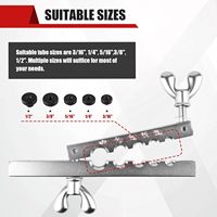 Kit d'outils de sertissage de conduites de frein avec 5 adaptateurs, kit d'outils de sertissage à 45 degrés, kit d'outils de sertissage simple et double