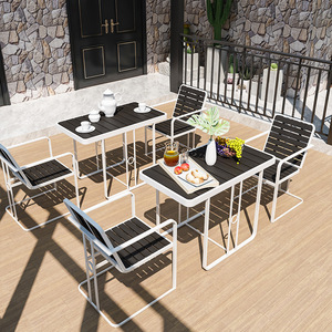 Simple Outdoor <strong>Balcony</strong> <strong>Table</strong> and Chair Set of Three, Courtyard Leisure <strong>Table</strong> and Chair, Homestay Villa Garden <strong>Table</strong> and Chair - Product Image 1