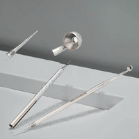 Extracteur d'acné en forme d'aiguille, curette médicale pour éliminer le sébum facial et traiter les points noirs et l'acné