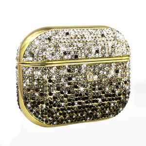 Housse de protection en strass brillant de luxe Laudtec pour <span class=keywords><strong>Airpods</strong></span> 1 <span class=keywords><strong>2</strong></span> <span class=keywords><strong>Pro</strong></span> Pro2 Ins Style pour personnes nobles filles garçons étanche - Product Image 1