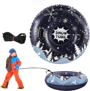 Tube à neige gonflable en PVC robuste, luge durable, jouets de neige pour les sports de luge en plein air en hiver, amusement hivernal, tube à neige - Product Image 4