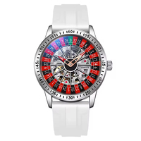 Jam Tangan Pria Desain Fashion, Mekanik Otomatis Penuh, Sport, Kualitas Tinggi, Bahan Stainless Steel, Dial Rotasi, Tahan Air