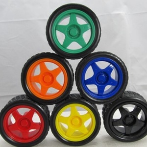Neumáticos de goma inteligentes Jingyuan de 65 mm con cámara de aire para ruedas de coches robóticos inteligentes DIY - Product Image 1