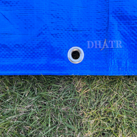 Bâche légère d'extérieur étanche à la pluie, bâche en polyéthylène PE avec œillets pour couverture industrielle et agricole
