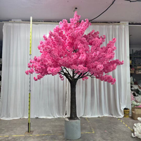 Grosir 150 cm untuk 300 Cm tinggi acara pernikahan latar belakang dekorasi 3D bunga palsu pohon bunga buatan untuk Salon kecantikan