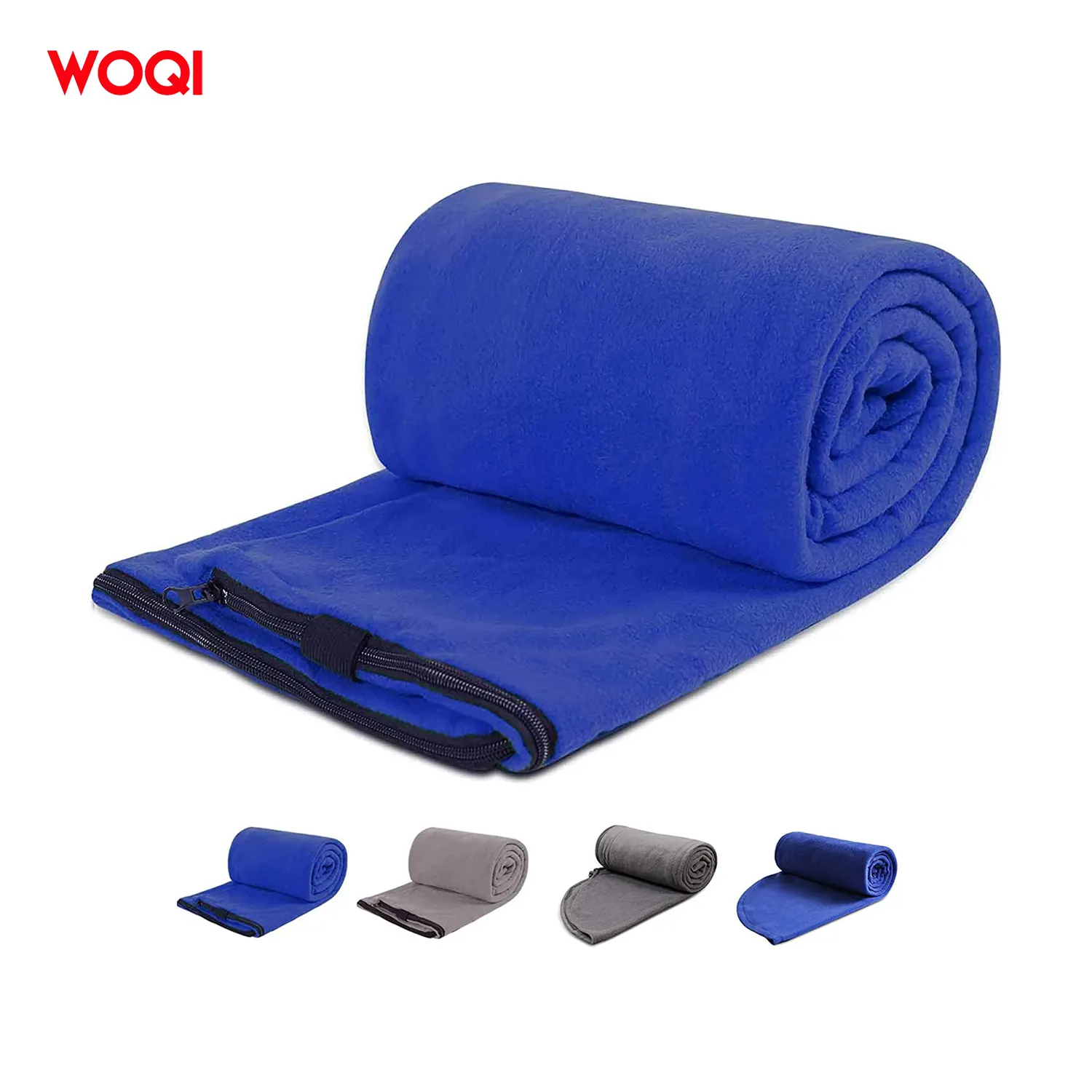 WOQI Hot sale Lightweight Warm or Cold Weather Fleece Sleeping Bag Liner for Outdoor Indoor