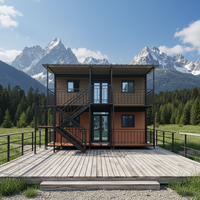 Maison conteneur extensible de luxe, villa portable, hôtel mobile, maison modulaire préfabriquée en acier