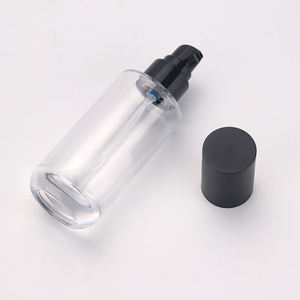 Ensemble complet personnalisé d'emballages cosmétiques en verre transparent : flacon vide pour lotion, sérum, flacon pompe spray, pot à crème, contenant <span class=keywords><strong>cosmétique</strong></span> - Product Image 5