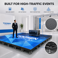 Pantalla LED de Piso de Alta Resistencia TOOSEN P1.9 P2.9 P3.9 para Exposiciones de Automóviles con Pantalla LED Interactiva y Video Wall para Presentación de Vehículos