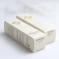 Boîte cosmétique en papier recyclé PCR, finition mate gaufrée, emballage écologique pour produits de beauté