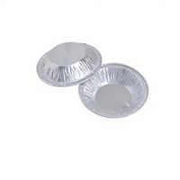 Moule à tarte en aluminium jetable, résistant au congélateur et au four, rond, pour tarte aux œufs, fournitures de cuisson, récipient pour tarte aux œufs
