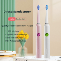 Brosse à dents électrique sonique de haute qualité alimentée par batterie, performances quotidiennes fiables et constantes pour la maison