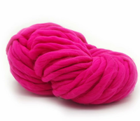 Fil épais super doux, 100 polyester, pour tricoter à la main, 10 pièces, 7mm