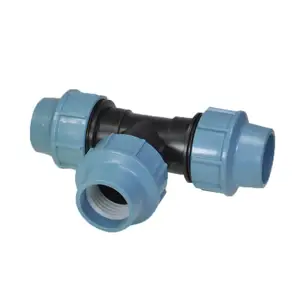 Kunststoff Hochdruck PP Compression Quick HDPE Rohr Fitting für Bewässerung Sanitär