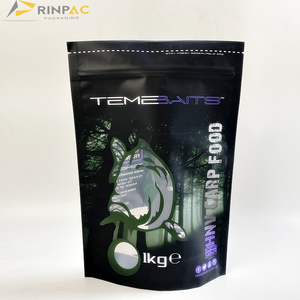 Sacs Doypack Plastique Personnalisés à Fermeture Éclair et Thermoscellables pour Appâts Bouillettes de Pêche à la Carpe, 1kg, 2kg, 3kg, 5kg - Product Image 1