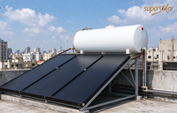 Chauffe-eau solaire à plaques plates pressurisées Super Solar FPTS-200 avec revêtement émaillé