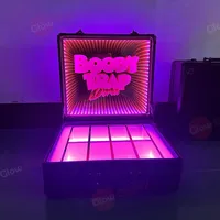 Tirelire LED verrouillable sur mesure porte-monnaie éclairée vitrine verrouillable bouteilles de vin porte-documents présentateur de valise champagne