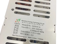 Блок питания G-Energy 5V40A 200W для LED-дисплеев, сертифицированный CE/RoHS/FCC, яркость 2500 кд, для использования внутри помещений, гарантия 3 года