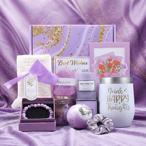 Panier-cadeau spa rose personnalisé avec bougie et gobelet, coffret de soins personnels pour femmes, maman, meilleur cadeau pour la fête des mères, anniversaire, remerciement - Product Image 5