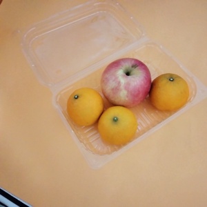 Fornitura diretta in fabbrica scatola di frutta in plastica trasparente di <span class=keywords><strong>grandi</strong></span> <span class=keywords><strong>dimensioni</strong></span> scatola di imballaggio usa e getta per uva arancia pera mela - Product Image 2