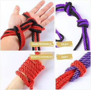 Tali lembut sutra, tali nilon lembut ramah kulit, tali sutra, tali panjang kepang warna serbaguna tahan lama - Product Image 3