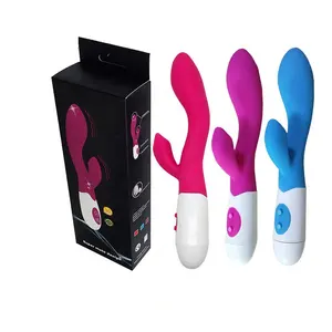 Goedkope Soft Rabbit Vibrator G-Spot Twee Trilmotoren Av Vagina Massager Voor Vrouwen Bullet Vibrator Volwassen Producten Masturbatie