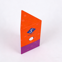 Boîte de cartouche triangulaire en carton biodégradable personnalisée, résistante aux enfants, emballage de boîte résistante aux enfants
