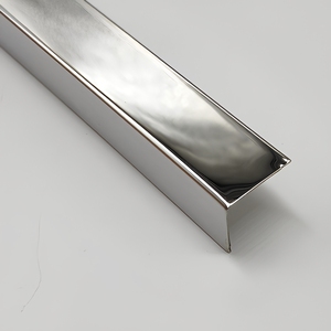 L Shape Stainless Steel <b>Tile</b> Trim Self-adhesive Metal Corner Edge Guard Profile <b>Tile</b> Edging Strip Interior Wall Protector - Product Image 6