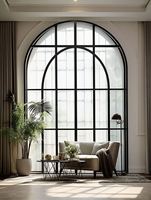 Ventanas abatibles de aleación de aluminio modernas de la serie 60 Diseño personalizado de estilo abierto con marco de acero rentable para uso doméstico