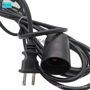 <b>E27</b> <b>Lamp</b> <b>Holder</b> With Power Cord 10A 250V Plastic Screw Type Indoor Use - Product Image 1