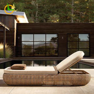 Mây trời ghế dài cho bên ngoài mây bãi biển ghế <span class=keywords><strong>Patio</strong></span> đồ nội thất thiết lập Chaise phòng chờ vườn đồ nội thất ngoài trời thiết lập - Product Image 2